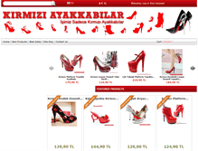 Tablet Screenshot of kirmiziayakkabilar.com